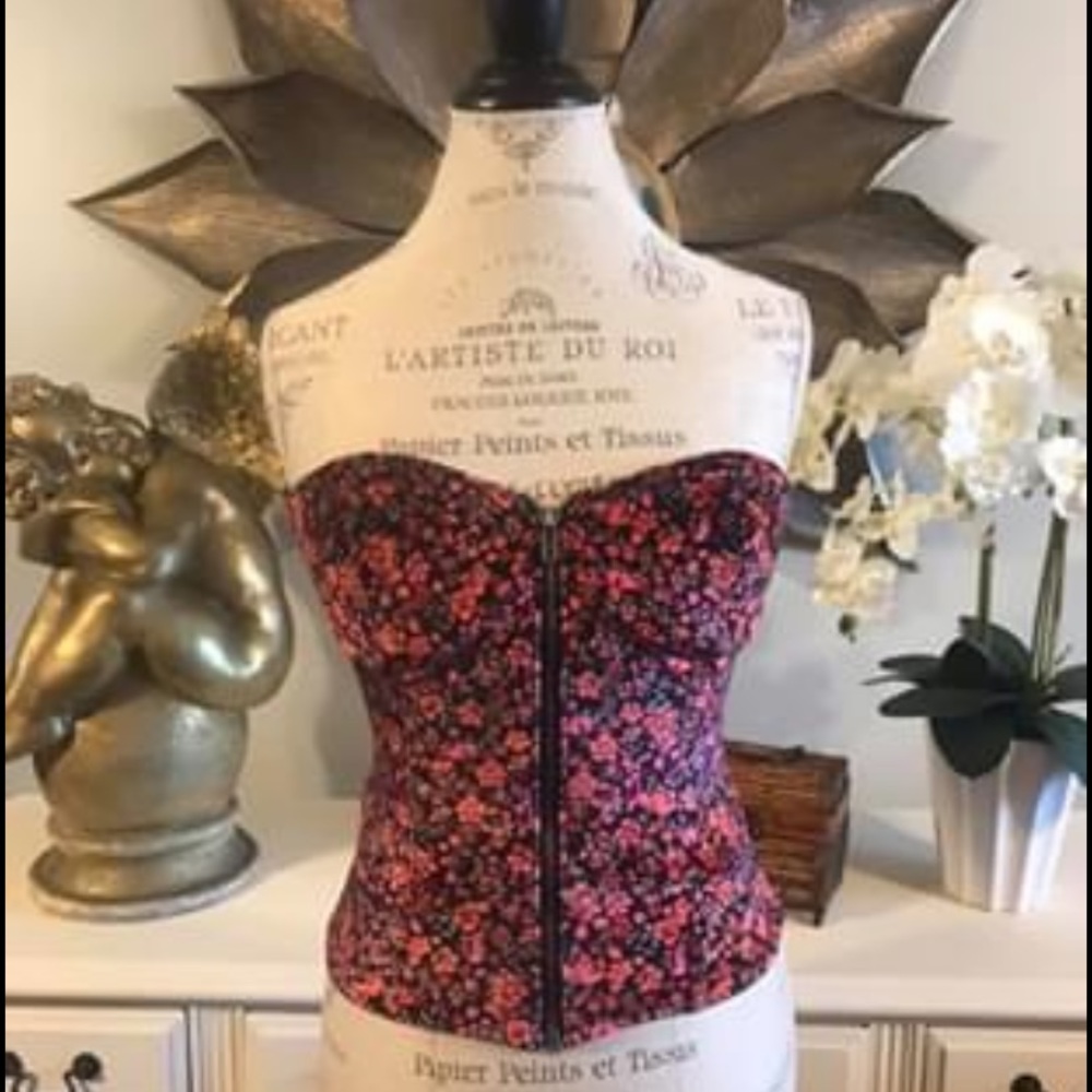 Velvet Floral Top